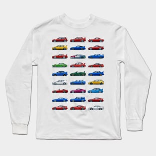 JDM Cars mega mix Long Sleeve T-Shirt